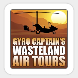 Mad Max Gyro Captain's Wasteland Air Tours Sticker
